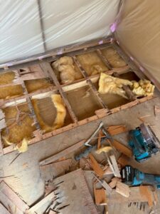 シロアリ駆除・防蟻処理 施工前 被害部分